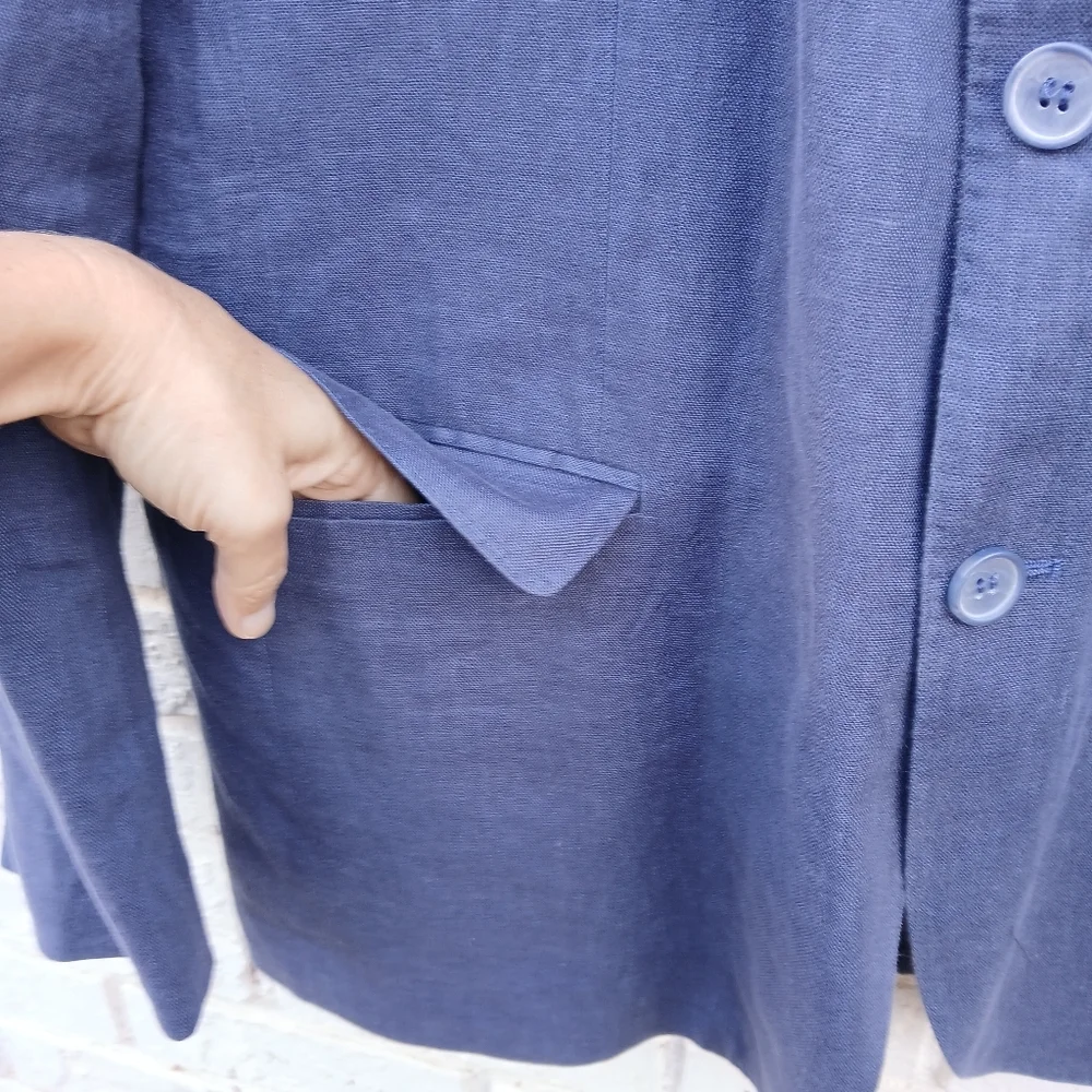 Samuel Windsor 100% Linen Sport Coat Size 46